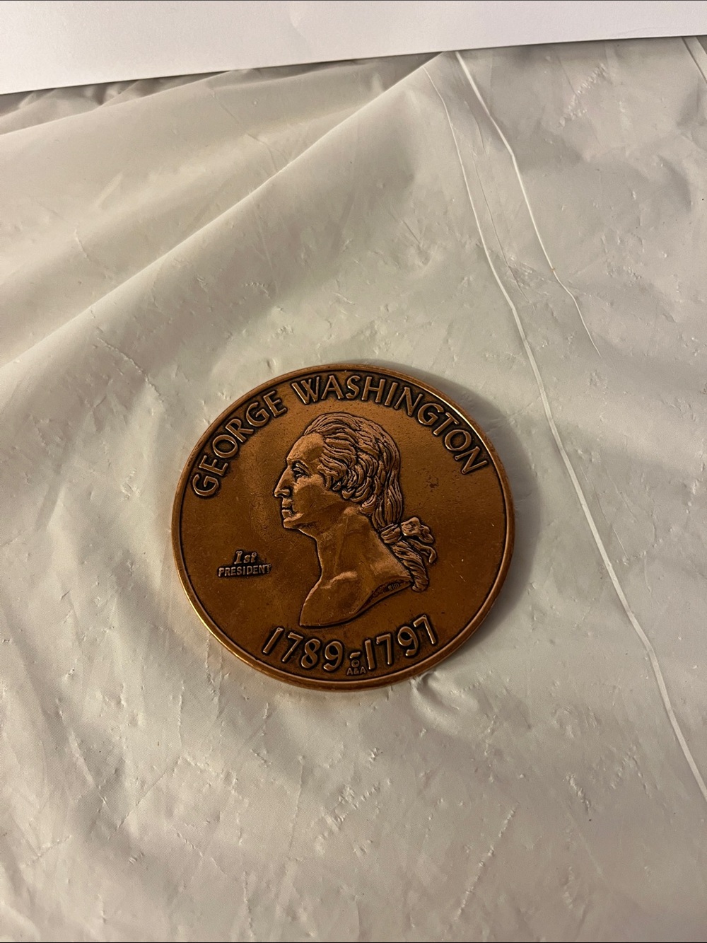 George Washington Commemorative Bronze Medal - 1789-1797